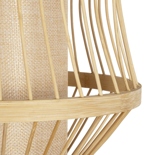 GLOBOSTAR® TULUM 01971 Boho Φωτιστικό Τοίχου - Απλίκα με Ντουί 1 x E27 AC 220-240V IP20 - Μπεζ - Μ24 x Π32 x Υ55cm