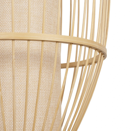 GLOBOSTAR® TULUM 01973 Boho Φωτιστικό Τοίχου - Απλίκα με Ντουί 1 x E27 AC 220-240V IP20 - Μπεζ - Μ25 x Π33 x Υ73cm