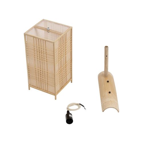 GLOBOSTAR® KOMO 01976 Boho Φωτιστικό Τοίχου - Απλίκα με Ντουί 1 x E27 AC 220-240V IP20 - Μπεζ - Μ20 x Π30 x Υ60cm