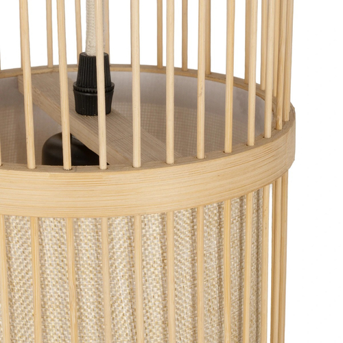 GLOBOSTAR® TULUM 01978 Boho Φωτιστικό Τοίχου - Απλίκα με Ντουί 1 x E27 AC 220-240V IP20 - Μπεζ - Μ16 x Π26.5 x Υ47cm