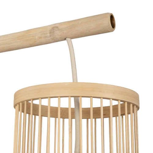 GLOBOSTAR® TULUM 01978 Boho Φωτιστικό Τοίχου - Απλίκα με Ντουί 1 x E27 AC 220-240V IP20 - Μπεζ - Μ16 x Π26.5 x Υ47cm