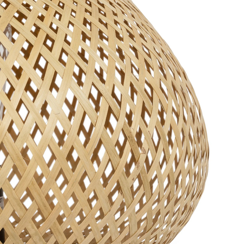 GLOBOSTAR® FARAH 01980 Boho Επιτραπέζιο Φωτιστικό Πορτατίφ με Ντουί 1 x E27 AC 220-240V IP20 - Μπεζ - Μ30 x Π30 x Υ46cm