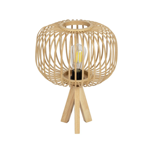 GLOBOSTAR® CHORD 01990 Boho Επιτραπέζιο Φωτιστικό Πορτατίφ με Ντουί 1 x E27 AC 220-240V IP20 - Μπεζ - Μ31 x Π31 x Υ43cm