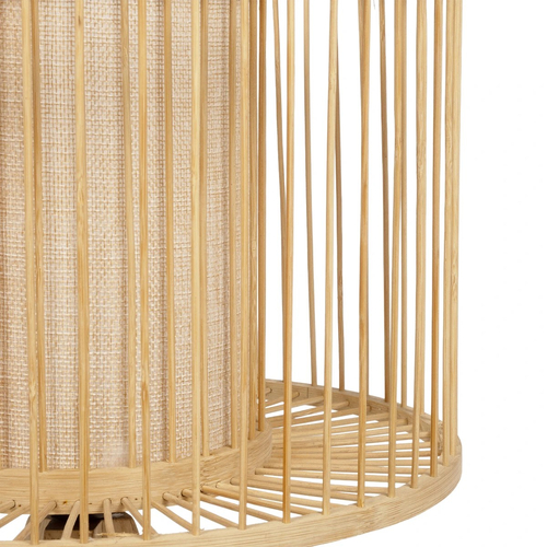 GLOBOSTAR® TULUM 01993 Boho Επιτραπέζιο Φωτιστικό Πορτατίφ με Ντουί 1 x E27 AC 220-240V IP20 - Μπεζ - Μ30 x Π30 x Υ40cm