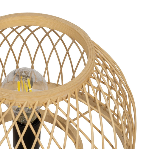 GLOBOSTAR® NOMAD 01998 Boho Επιτραπέζιο Φωτιστικό Πορτατίφ με Ντουί 1 x E27 AC 220-240V IP20 - Μπεζ - Μ30 x Π30 x Υ30cm