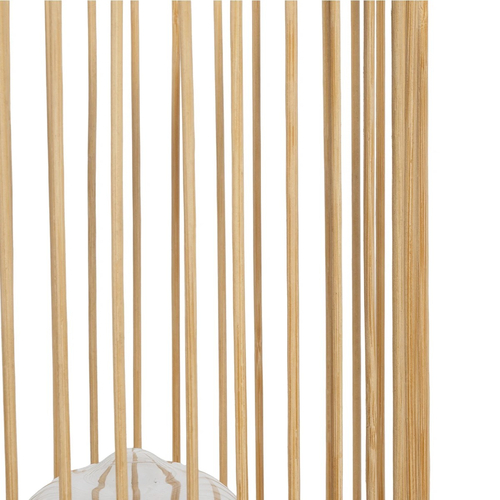 GLOBOSTAR® NOMAD 01999 Boho Επιτραπέζιο Φωτιστικό Πορτατίφ με Ντουί 1 x E27 AC 220-240V IP20 - Μπεζ - Μ16 x Π16 x Υ33cm