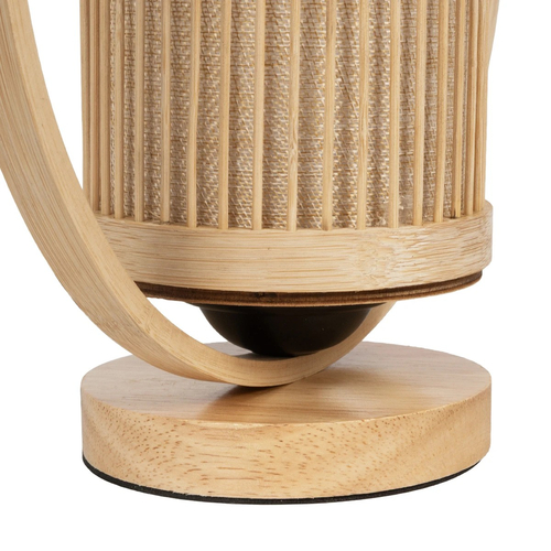GLOBOSTAR® TULUMKO 02008 Boho Επιτραπέζιο Φωτιστικό Πορτατίφ με Ντουί 1 x E27 AC 220-240V IP20 - Μπεζ - Μ30 x Π12 x Υ32cm
