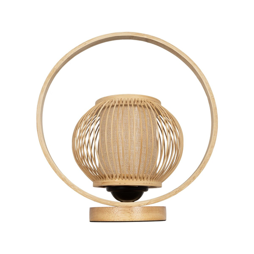 GLOBOSTAR® TULUMKO 02009 Boho Επιτραπέζιο Φωτιστικό Πορτατίφ με Ντουί 1 x E27 AC 220-240V IP20 - Μπεζ - Μ30 x Π18 x Υ32cm