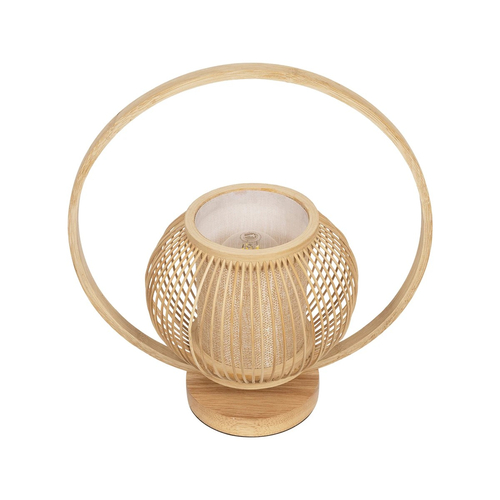 GLOBOSTAR® TULUMKO 02009 Boho Επιτραπέζιο Φωτιστικό Πορτατίφ με Ντουί 1 x E27 AC 220-240V IP20 - Μπεζ - Μ30 x Π18 x Υ32cm