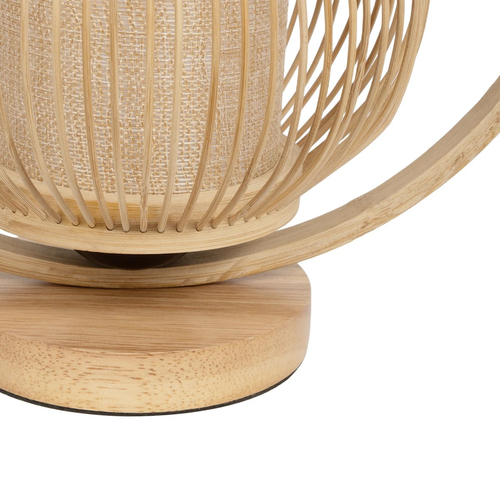 GLOBOSTAR® TULUMKO 02009 Boho Επιτραπέζιο Φωτιστικό Πορτατίφ με Ντουί 1 x E27 AC 220-240V IP20 - Μπεζ - Μ30 x Π18 x Υ32cm