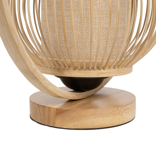 GLOBOSTAR® TULUMKO 02009 Boho Επιτραπέζιο Φωτιστικό Πορτατίφ με Ντουί 1 x E27 AC 220-240V IP20 - Μπεζ - Μ30 x Π18 x Υ32cm