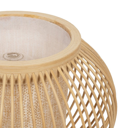 GLOBOSTAR® TULUMKO 02009 Boho Επιτραπέζιο Φωτιστικό Πορτατίφ με Ντουί 1 x E27 AC 220-240V IP20 - Μπεζ - Μ30 x Π18 x Υ32cm