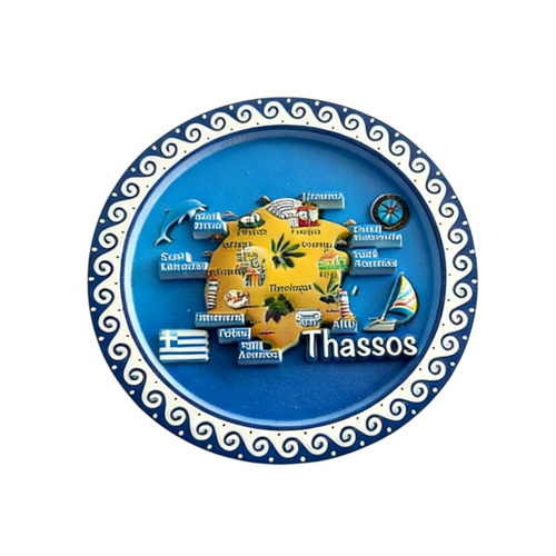 Τουριστικό μαγνητάκι Souvenir - Σετ 12pcs - Thassos - 678607
