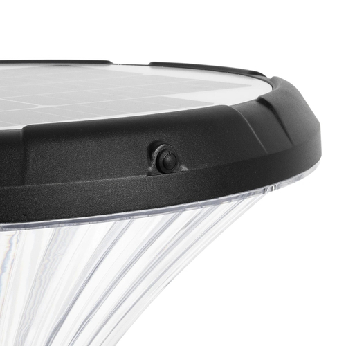 GLOBOSTAR® SQUARE 90503 Φωτιστικό Κεφαλής Post Top Πλατείας/Πάρκου/Κήπου LED 40W 1600lm 120° DC 5V με Ενσωματωμένο Φωτοβολταϊκό Panel 5V 25W & Επαναφορτιζόμενη Μπαταρία Li-ion 3.2V 30000mAh με Αισθητήρα Κίνησης-Ημέρας-Νύχτας Αδιάβροχο IP65 Θερμό Λευκό 2700K - Sanan SMD Chip - Γκρι Ανθρακί Ματ - Μ54 x Π54 x Υ48.5cm - 2 Χρόνια Εγγύηση