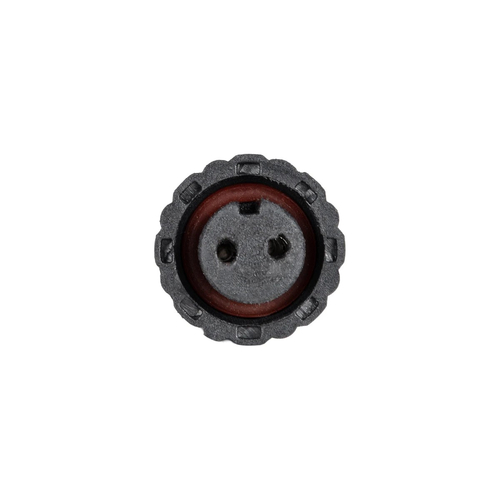GLOBOSTAR® CONNECTOR 999-0265 2 Pin Σύνδεσμος Τροφοδοσίας για Wall Washers & Προβολείς με Είσοδο 2 x 0.25mm2 & Έξοδο 1 x Αρσενικό Βύσμα Αδιάβροχο IP65 - Μαύρο - Μ20 x Π1.5 x Υ1.5cm
