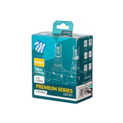 M-tech Λάμπες Led HB4 12V 6.000K 35W 4.000lm Led Canbus CSP3570 Premium Smart Series -  2 Τεμ (LSPSNG6/MT)