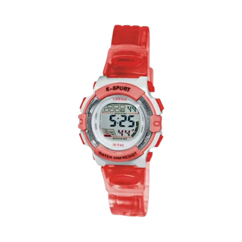 Ψηφιακό ρολόι χειρός - WF45 - Lasika - 115148 - Red Transparent