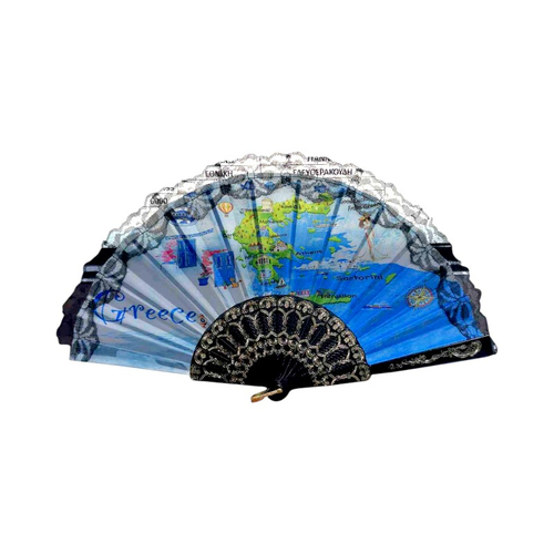 Βεντάλια χειρός Souvenir - Σετ 12 τεμάχια - Greece - 216459