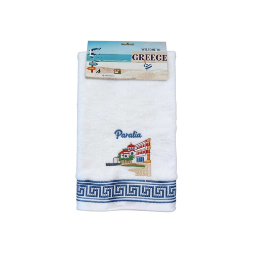 Πετσέτα Souvenir με κέντημα - Σετ 12pcs - Paralia - 416334
