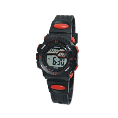 Παιδικό ψηφιακό ρολόι χειρός - WF85 - Lasika - 115147 - Black/Red