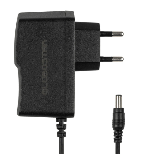 GLOBOSTAR® VOLTIX GLB-107-0001 Τροφοδοτικό/Μετασχηματιστής Class II SELV 12W 1A AC 220-240V σε DC 12V IP20 - Μαύρο Ματ - Μ7.3 x Π4 x Υ2.8cm - 3 Χρόνια Εγγύηση
