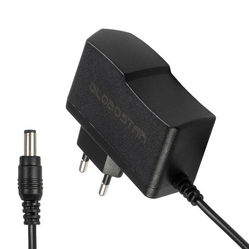 GLOBOSTAR® VOLTIX GLB-107-0005 Τροφοδοτικό/Μετασχηματιστής Class II SELV 12W 0.5A AC 220-240V σε DC 24V IP20 - Μαύρο Ματ - Μ7.3 x Π4 x Υ2.8cm - 3 Χρόνια Εγγύηση