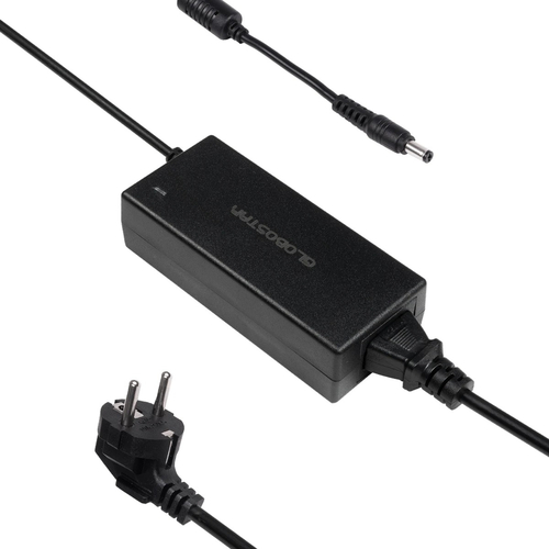 GLOBOSTAR® VOLTIX GLB-107-0007 Τροφοδοτικό/Μετασχηματιστής Class II SELV 60W 2.5A AC 220-240V σε DC 24V IP20 - Μαύρο Ματ - Μ11.5 x Π5 x Υ3.2cm - 3 Χρόνια Εγγύηση