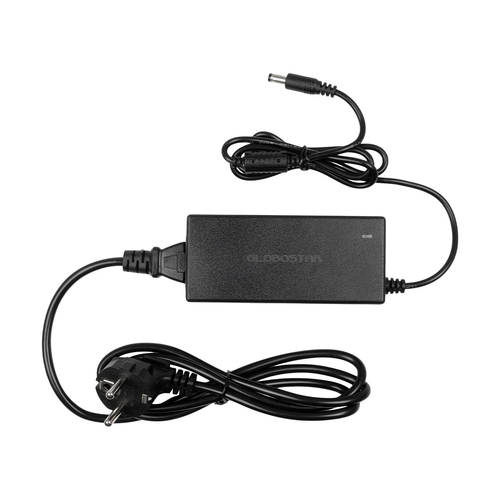 GLOBOSTAR® VOLTIX GLB-107-0007 Τροφοδοτικό/Μετασχηματιστής Class II SELV 60W 2.5A AC 220-240V σε DC 24V IP20 - Μαύρο Ματ - Μ11.5 x Π5 x Υ3.2cm - 3 Χρόνια Εγγύηση
