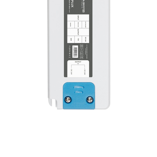 GLOBOSTAR® PLUX GLB-107-0013 Τροφοδοτικό/Μετασχηματιστής Class II SELV 36W 1.5A AC 220-240V σε DC 24V IP20 - Λευκό Ματ - Μ12.8 x Π5 x Υ1.5cm - 3 Χρόνια Εγγύηση