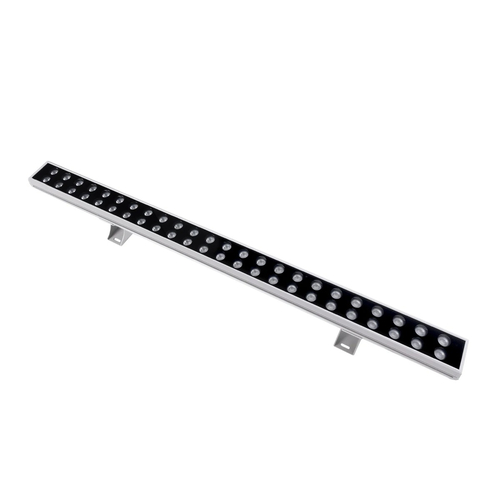 GLOBOSTAR® WASHERMOZA 90163 Μπάρα Φωτισμού Wall Washer LED 48W 4080lm 10-30° DC 24V Αδιάβροχο IP66 Πολύχρωμο RGB Dimmable - Bridgelux SMD Chip - Γκρι Ανθρακί - Μ100 x Π8.5 x Υ4cm - 3 Χρόνια Εγγύηση