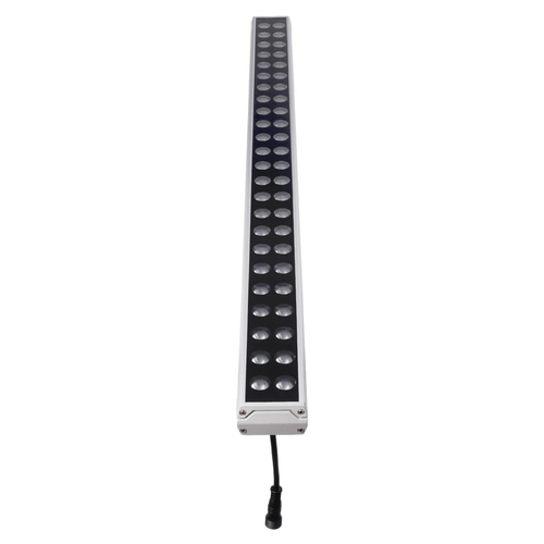 GLOBOSTAR® WASHERMOZA 90163 Μπάρα Φωτισμού Wall Washer LED 48W 4080lm 10-30° DC 24V Αδιάβροχο IP66 Πολύχρωμο RGB Dimmable - Bridgelux SMD Chip - Γκρι Ανθρακί - Μ100 x Π8.5 x Υ4cm - 3 Χρόνια Εγγύηση