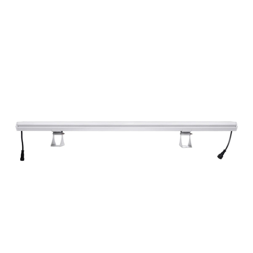 GLOBOSTAR® WASHERMOZA 90163 Μπάρα Φωτισμού Wall Washer LED 48W 4080lm 10-30° DC 24V Αδιάβροχο IP66 Πολύχρωμο RGB Dimmable - Bridgelux SMD Chip - Γκρι Ανθρακί - Μ100 x Π8.5 x Υ4cm - 3 Χρόνια Εγγύηση