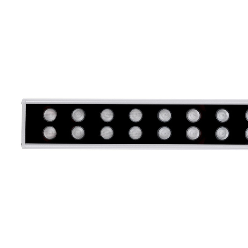 GLOBOSTAR® WASHERMOZA 90163 Μπάρα Φωτισμού Wall Washer LED 48W 4080lm 10-30° DC 24V Αδιάβροχο IP66 Πολύχρωμο RGB Dimmable - Bridgelux SMD Chip - Γκρι Ανθρακί - Μ100 x Π8.5 x Υ4cm - 3 Χρόνια Εγγύηση