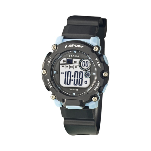 Ψηφιακό ρολόι χειρός - WF156 - Lasika - 115143 - Black/Light Blue
