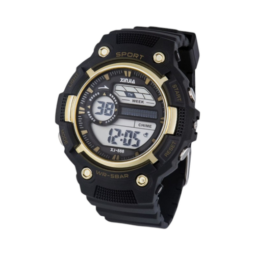 Ψηφιακό ρολόι χειρός - XJ-888 - 115165 - Black/Gold