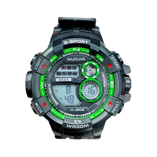 Ψηφιακό ρολόι χειρός - NJ806 - 115179 - Black/Green