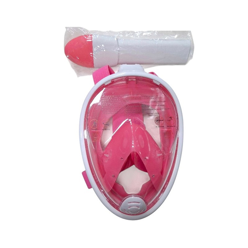 Μάσκα θαλάσσης Full Face με αναπνευστήρα - F-201 - 117405 - Pink