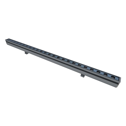 GLOBOSTAR® WASHERMARGO 90150 Μπάρα Φωτισμού Wall Washer LED 24W 2520lm 30° DC 24V Αδιάβροχο IP66 Ultra Θερμό Λευκό 2200K Dimmable - Bridgelux SMD Chip - Γκρι Ανθρακί - Μ100 x Π4 x Υ5cm - 3 Χρόνια Εγγύηση