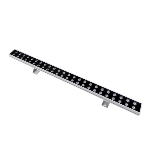 GLOBOSTAR® WASHERMOZA 90163 Μπάρα Φωτισμού Wall Washer LED 48W 4080lm 10-30° DC 24V Αδιάβροχο IP66 Πολύχρωμο RGB Dimmable - Bridgelux SMD Chip - Γκρι Ανθρακί - Μ100 x Π8.5 x Υ4cm - 3 Χρόνια Εγγύηση