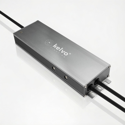 kelvo® SELAS KLV-107-0037 Τροφοδοτικό/Μετασχηματιστής Class I PELV 360W 15A AC 220-240V σε DC 24V Αδιάβροχο IP67 - Γκρι Ανθρακί Ματ - Μ26.8 x Π7.2 x Υ3.2cm - 5 Χρόνια Εγγύηση
