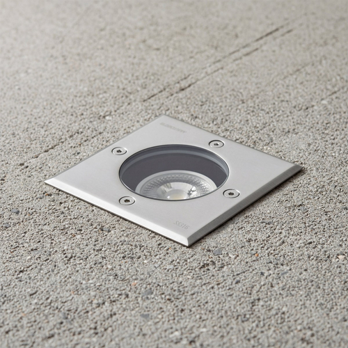 kelvo® KERIA KLV-101-0276 Χωνευτό Φωτιστικό Σποτ Δαπέδου για Λάμπα MR16 με Ντουί GU10 AC 220-240V Αδιάβροχο IP68 IK09 - Ανοξείδωτο Ατσάλι SS316 - Μ11 x Π11 x Υ11.5cm / Q10.4cm