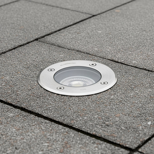kelvo® KERIA KLV-101-0275 Χωνευτό Φωτιστικό Σποτ Δαπέδου για Λάμπα MR16 με Ντουί GU10 AC 220-240V Αδιάβροχο IP68 IK09 - Ανοξείδωτο Ατσάλι SS316 - Μ11 x Π11 x Υ11.5cm / Q10.4cm