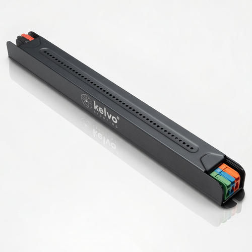 kelvo® PULSE KLV-107-0005 Ultra Slim Τροφοδοτικό/Μετασχηματιστής Class I PELV 200W 8.3A AC 220-240V σε DC 24V IP20 - Γκρι Ανθρακί Ματ - Μ28 x Π2.6 x Υ2.4cm - 5 Χρόνια Εγγύηση
