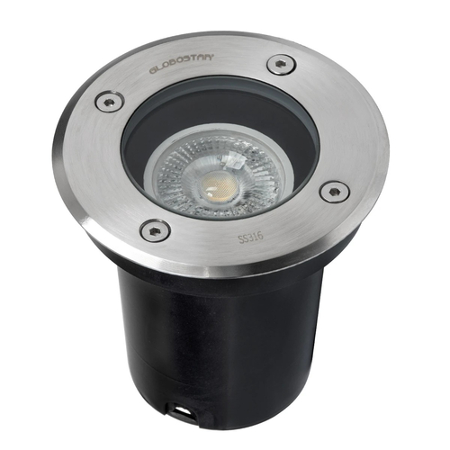 kelvo® KERIA KLV-101-0275 Χωνευτό Φωτιστικό Σποτ Δαπέδου για Λάμπα MR16 με Ντουί GU10 AC 220-240V Αδιάβροχο IP68 IK09 - Ανοξείδωτο Ατσάλι SS316 - Μ11 x Π11 x Υ11.5cm / Q10.4cm