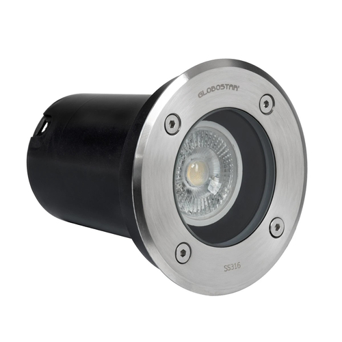 kelvo® KERIA KLV-101-0275 Χωνευτό Φωτιστικό Σποτ Δαπέδου για Λάμπα MR16 με Ντουί GU10 AC 220-240V Αδιάβροχο IP68 IK09 - Ανοξείδωτο Ατσάλι SS316 - Μ11 x Π11 x Υ11.5cm / Q10.4cm