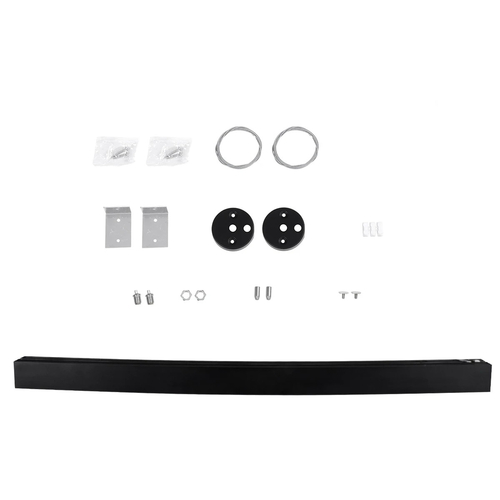 kelvo® ORION KLV-101-0362-V3 Φωτιστικό Τοίχου / Απλίκα LED 72W 7200lm 120° AC 220-240V IP20 Ρυθμιζόμενο Λευκό CCT με Χειριστήριο από 2700K έως 6000K Dimmable - Lumileds SMD Chip - Μαύρο Ματ - Μ120 x Π5 x Υ7.5cm - 3 Χρόνια Εγγύηση
