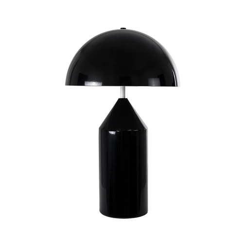 kelvo® URANUS KLV-101-0371 Επιτραπέζιο Φωτιστικό Πορτατίφ για 2 Λάμπες με Ντουί E27 AC 220-240V IP20 - Μαύρο Ματ - Μ35 x Π35 x Υ54cm