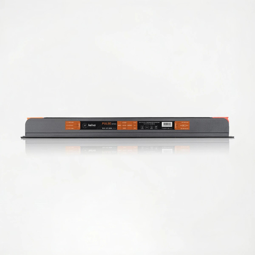 kelvo® PULSE KLV-107-0004 Ultra Slim Τροφοδοτικό/Μετασχηματιστής Class I PELV 120W 5A AC 220-240V σε DC 24V IP20 - Γκρι Ανθρακί Ματ - Μ25 x Π2.6 x Υ2.4cm - 5 Χρόνια Εγγύηση