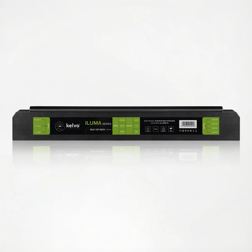 kelvo® ILUMA KLV-107-0010 Slim Τροφοδοτικό/Μετασχηματιστής Class I PELV 300W 25A AC 220-240V σε DC 12V IP20 - Γκρι Ανθρακί Ματ - Μ19.6 x Π5.9 x Υ2.8cm - 5 Χρόνια Εγγύηση