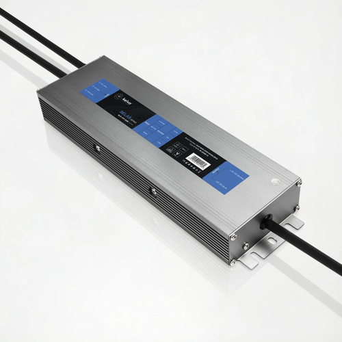 kelvo® SELAS KLV-107-0025 Τροφοδοτικό/Μετασχηματιστής Class I PELV 200W 16.6A AC 220-240V σε DC 12V Αδιάβροχο IP67 - Γκρι Ανθρακί Ματ - Μ25 x Π7.2 x Υ3.2cm - 5 Χρόνια Εγγύηση